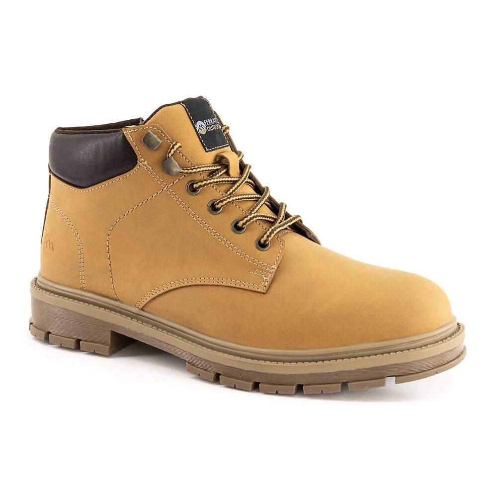NEW FERRATO men's outdoor hiking boots in light brown